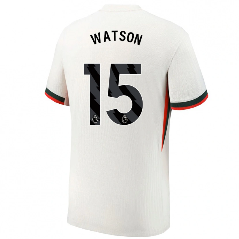 DanxenメンズReggie Watson#15ホワイト グリーンアウェイシャツ2025/26ジャージーユニフォーム