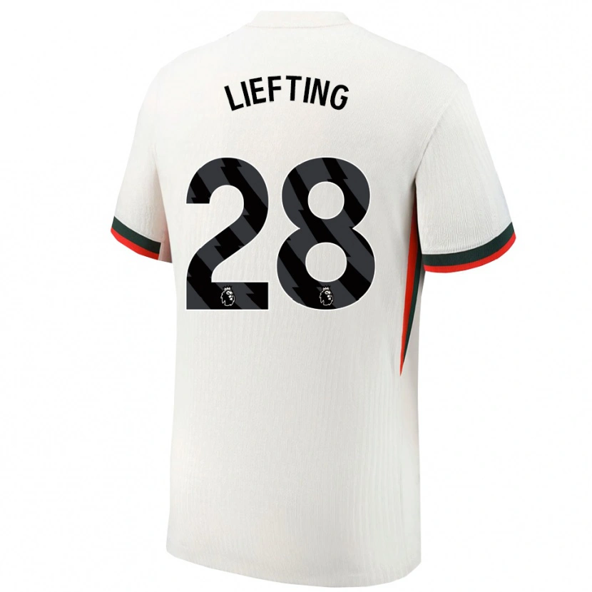 DanxenメンズFemke Liefting#28ホワイト グリーンアウェイシャツ2025/26ジャージーユニフォーム