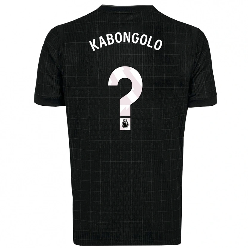 DanxenメンズMelvyn Kabongolo#0ブラック グレーアウェイシャツ2025/26ジャージーユニフォーム