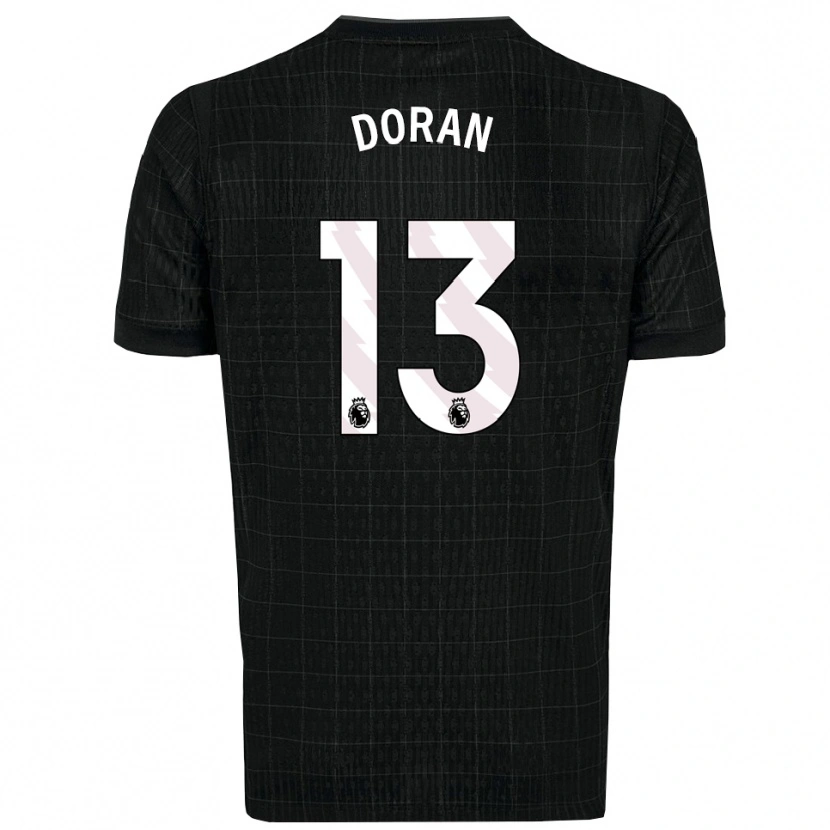 DanxenメンズFarren Doran#13ブラック グレーアウェイシャツ2025/26ジャージーユニフォーム
