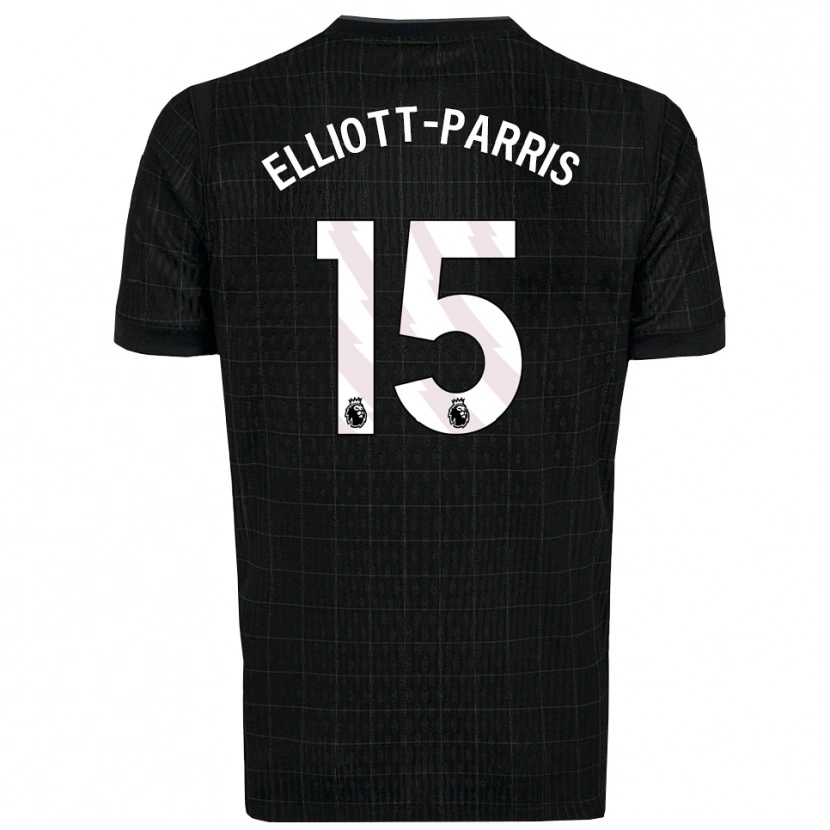 DanxenメンズReiss Elliott-Parris#15ブラック グレーアウェイシャツ2025/26ジャージーユニフォーム