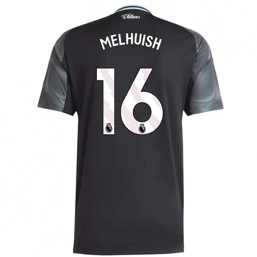 DanxenメンズLennon Melhuish#16ブラック スカイブルーアウェイシャツ2025/26ジャージーユニフォーム