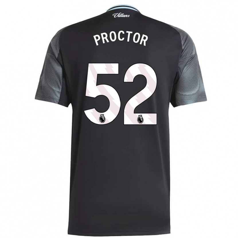 DanxenメンズSam Proctor#52ブラック スカイブルーアウェイシャツ2025/26ジャージーユニフォーム