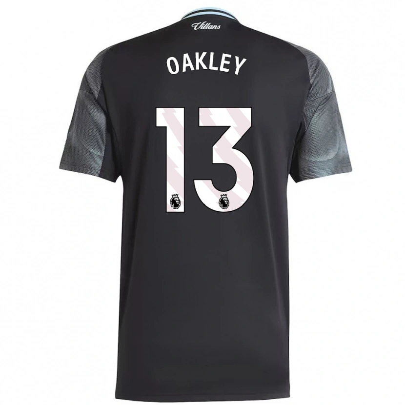 DanxenメンズRhys Oakley#13ブラック スカイブルーアウェイシャツ2025/26ジャージーユニフォーム