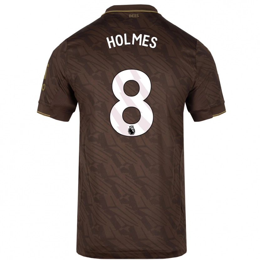 DanxenメンズMollie Holmes#8ブラウン ゴールドアウェイシャツ2025/26ジャージーユニフォーム