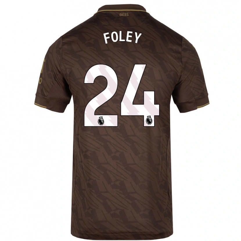 DanxenメンズShania Foley#24ブラウン ゴールドアウェイシャツ2025/26ジャージーユニフォーム