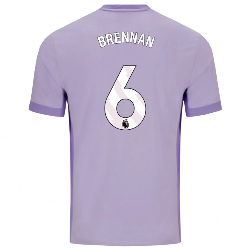 DanxenメンズZach Brennan#6タロ パープル ホワイトアウェイシャツ2025/26ジャージーユニフォーム
