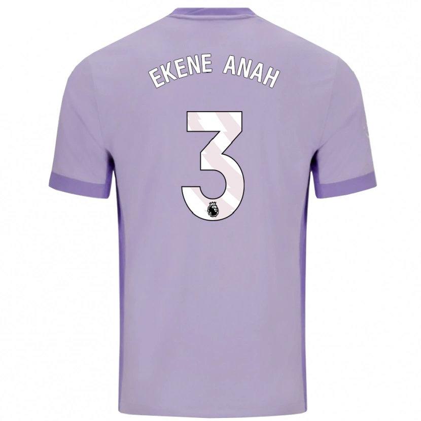 DanxenメンズCristiano Ekene Anah#3タロ パープル ホワイトアウェイシャツ2025/26ジャージーユニフォーム