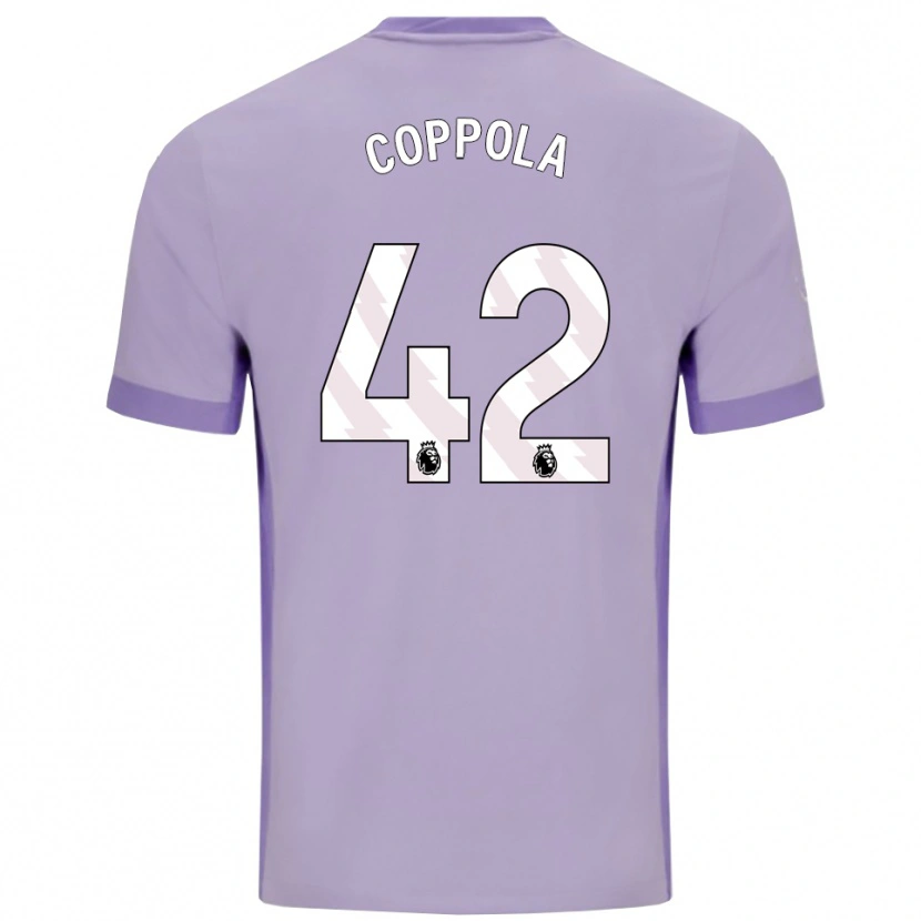 Danxenメンズディエゴ・コッポラ#42タロ パープル ホワイトアウェイシャツ2025/26ジャージーユニフォーム