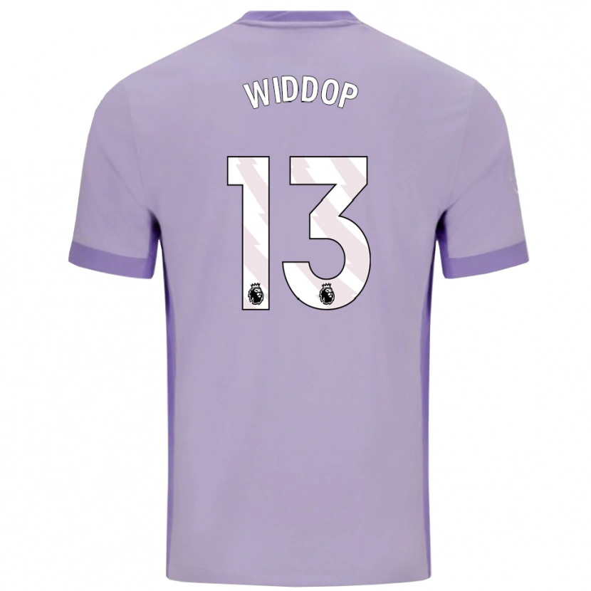 DanxenメンズFraser Widdop#13タロ パープル ホワイトアウェイシャツ2025/26ジャージーユニフォーム