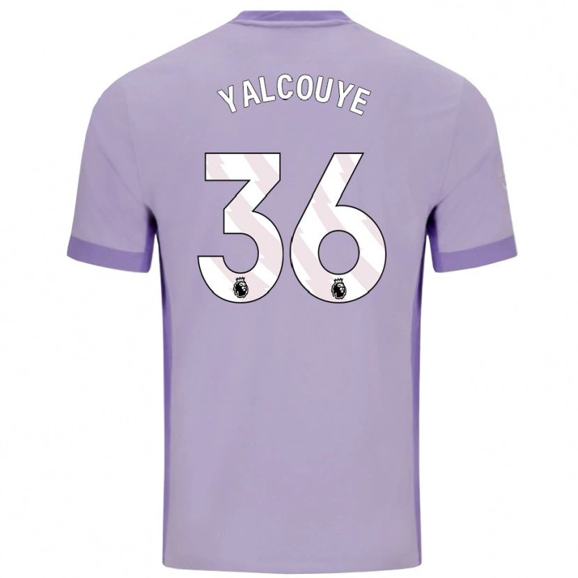 Danxenメンズマリック・ヤルクエ#36タロ パープル ホワイトアウェイシャツ2025/26ジャージーユニフォーム
