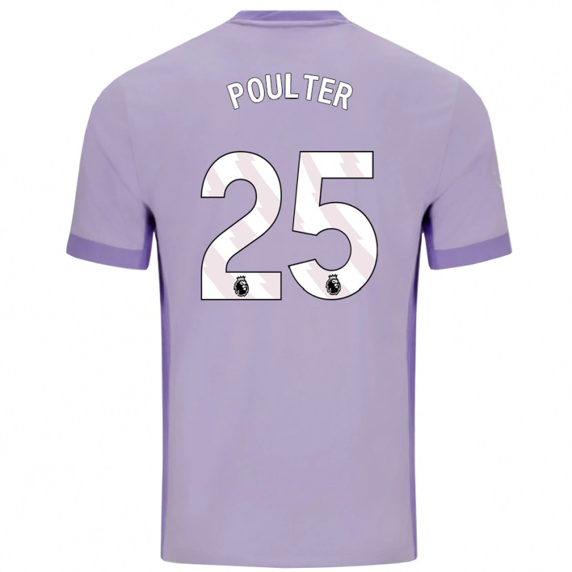 DanxenメンズHannah Poulter#25タロ パープル ホワイトアウェイシャツ2025/26ジャージーユニフォーム