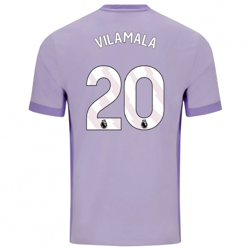 Danxenメンズブルーナ・ヴィラマラ#20タロ パープル ホワイトアウェイシャツ2025/26ジャージーユニフォーム