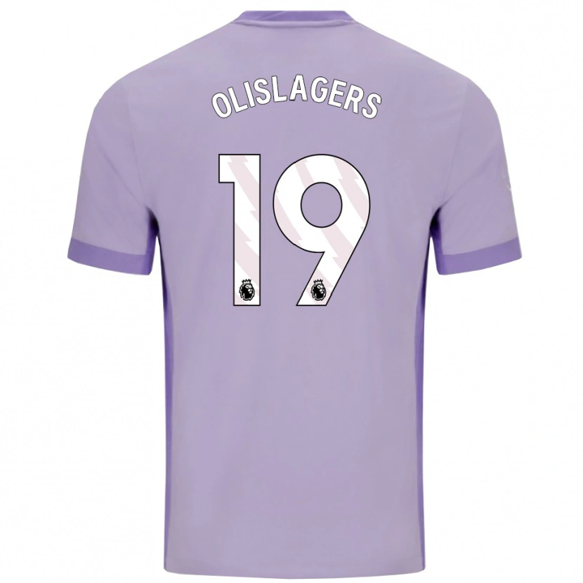 Danxenメンズマリサ・オリスラガース#19タロ パープル ホワイトアウェイシャツ2025/26ジャージーユニフォーム
