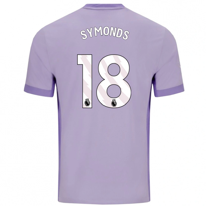 Danxenメンズメイジー・シモンズ#18タロ パープル ホワイトアウェイシャツ2025/26ジャージーユニフォーム