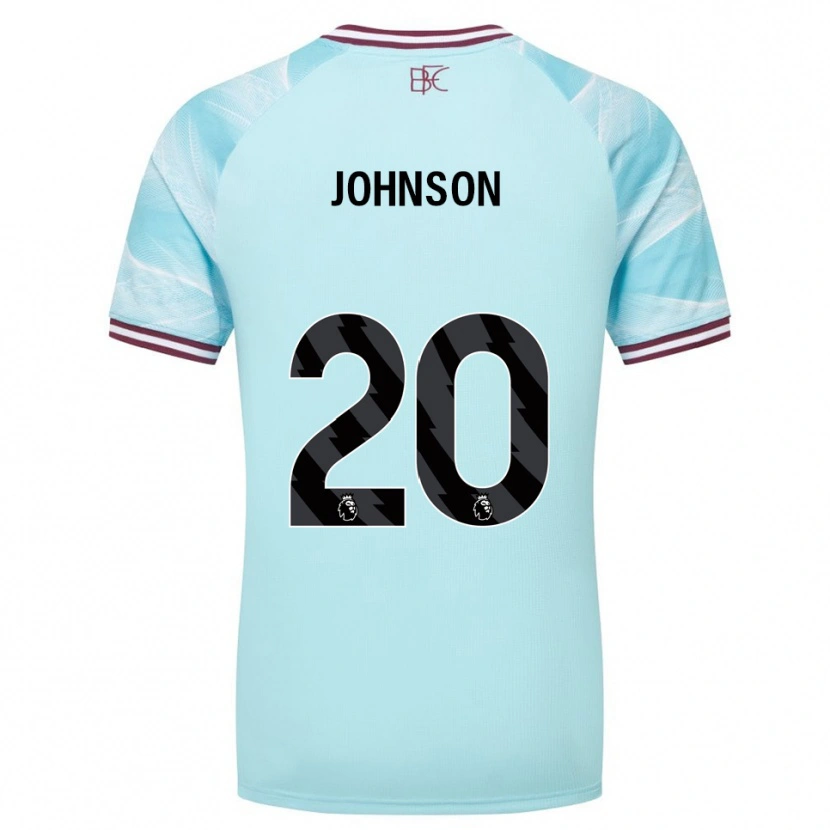 DanxenメンズZach Johnson#20スカイブルー バーガンディアウェイシャツ2025/26ジャージーユニフォーム