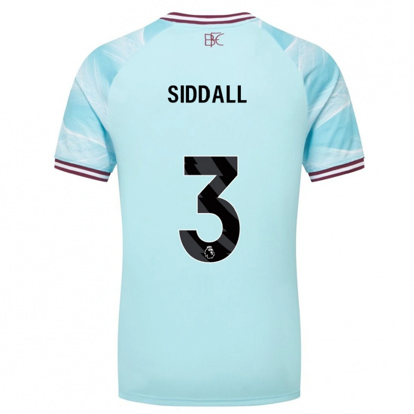DanxenメンズEmma Siddall#3スカイブルー バーガンディアウェイシャツ2025/26ジャージーユニフォーム