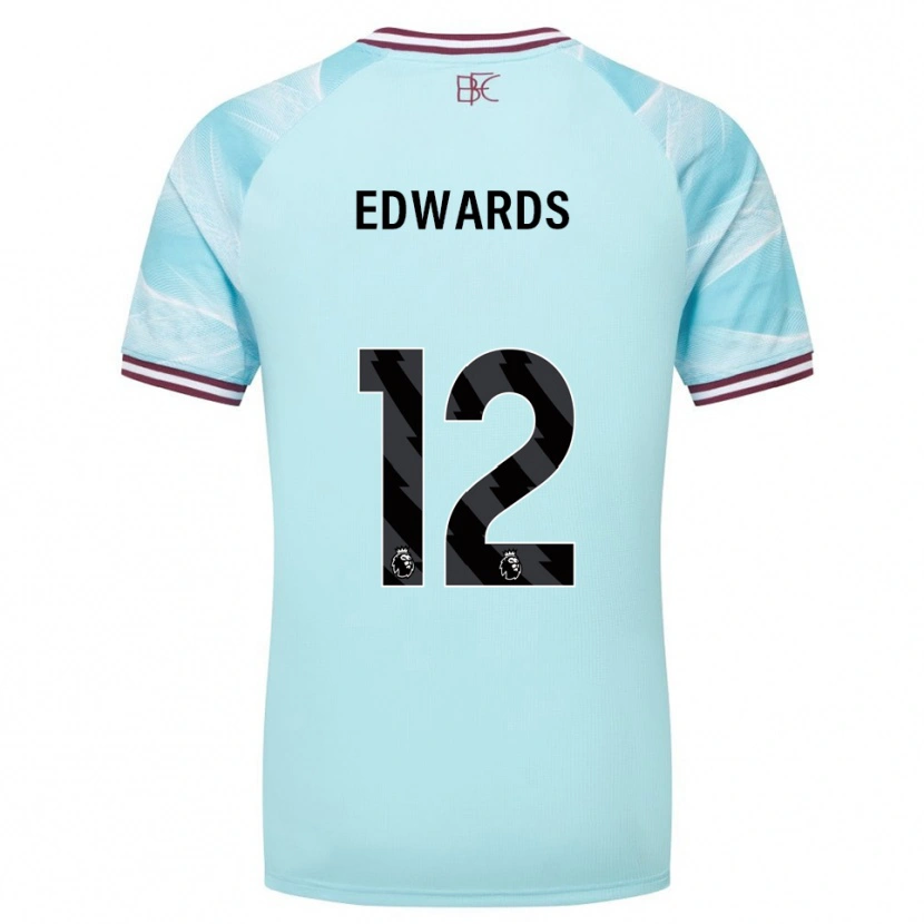 DanxenメンズConnor Edwards#12スカイブルー バーガンディアウェイシャツ2025/26ジャージーユニフォーム