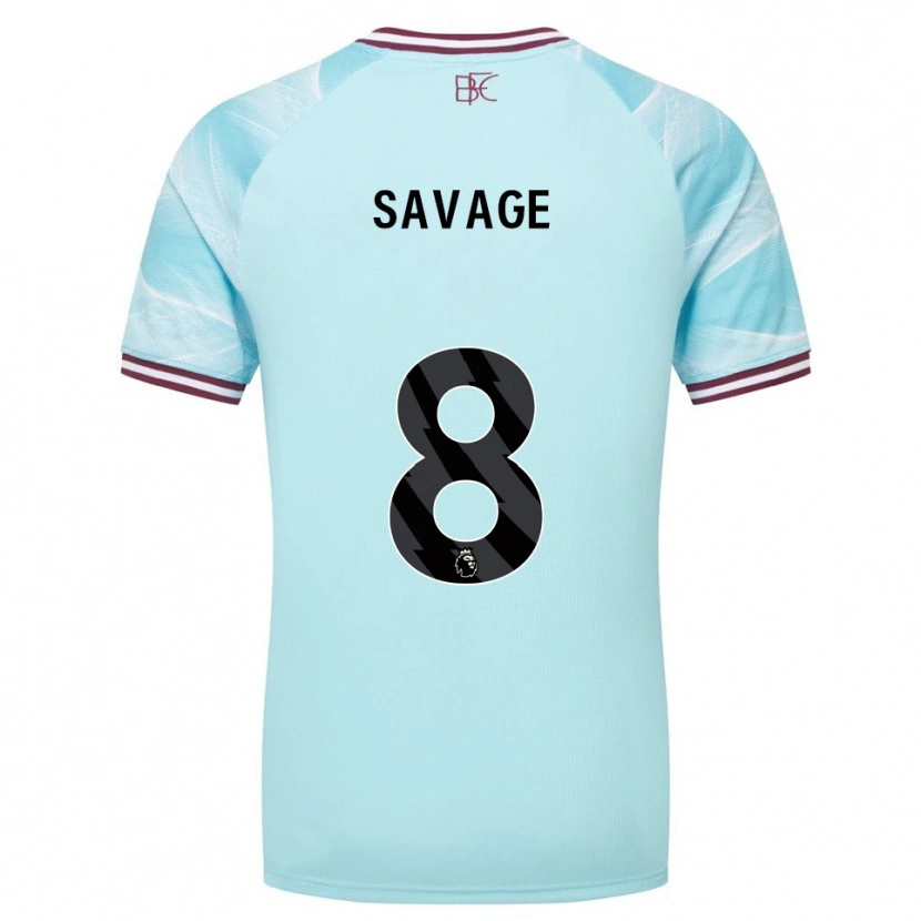 DanxenメンズTroy Savage#8スカイブルー バーガンディアウェイシャツ2025/26ジャージーユニフォーム