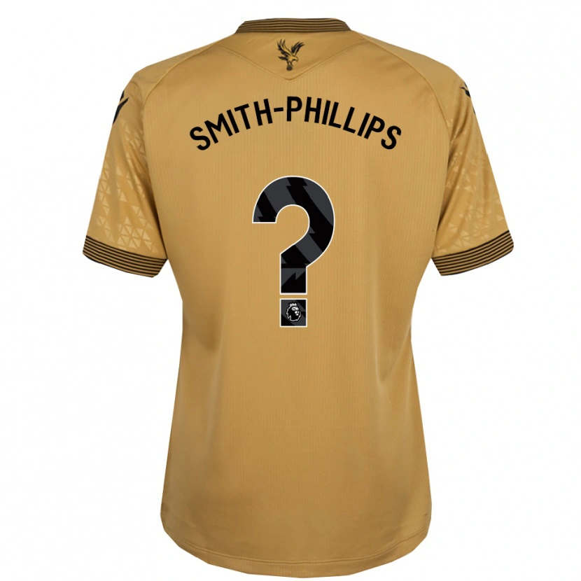 DanxenメンズKairo Smith-Phillips#0ゴールド ブラックアウェイシャツ2025/26ジャージーユニフォーム