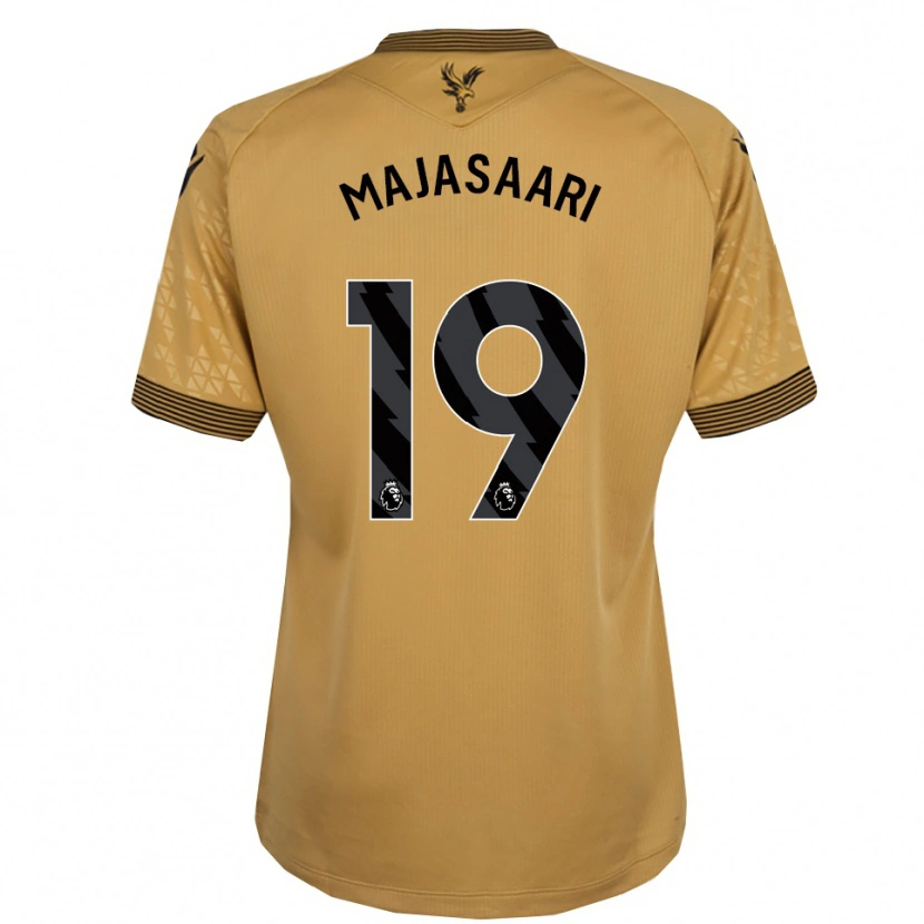 DanxenメンズMilla-Maj Majasaari#19ゴールド ブラックアウェイシャツ2025/26ジャージーユニフォーム