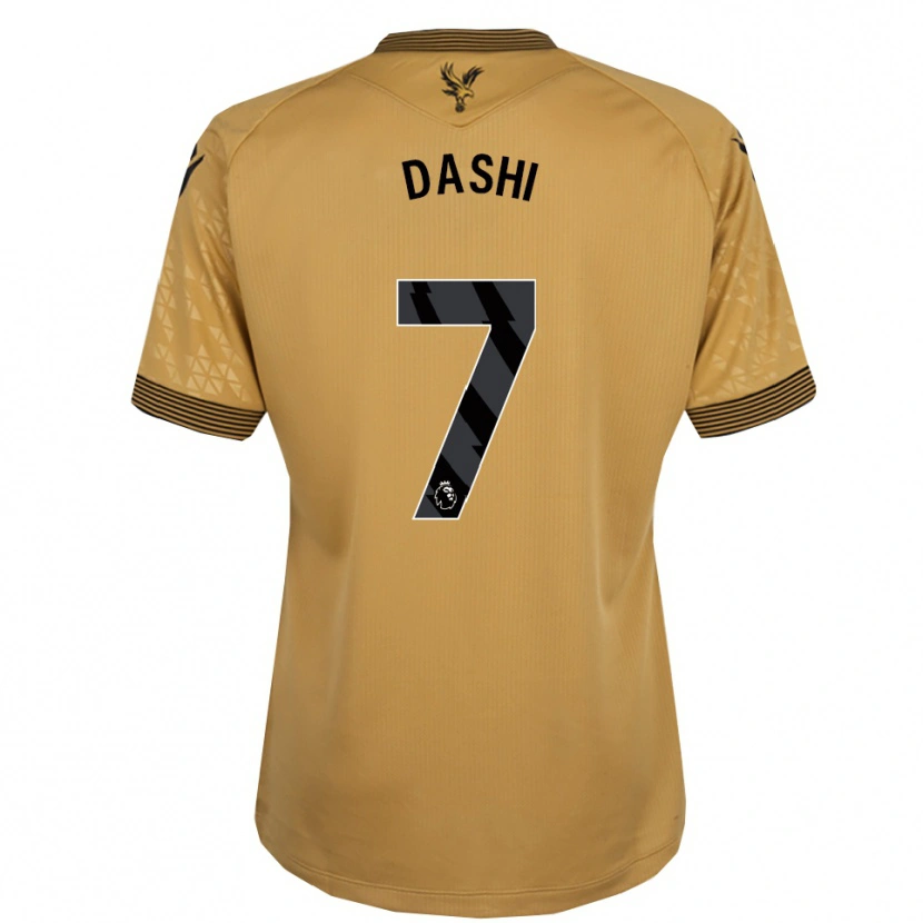 DanxenメンズMatteo Dashi#7ゴールド ブラックアウェイシャツ2025/26ジャージーユニフォーム
