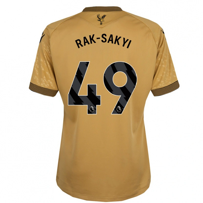 DanxenメンズJesurun Rak-Sakyi#49ゴールド ブラックアウェイシャツ2025/26ジャージーユニフォーム