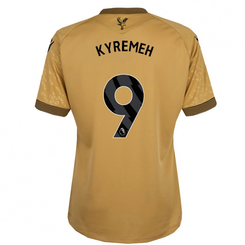 DanxenメンズJerome Kyremeh#9ゴールド ブラックアウェイシャツ2025/26ジャージーユニフォーム