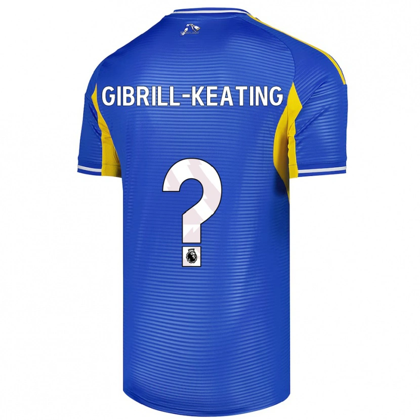 DanxenメンズSian Gibrill-Keating#0ブルー イエローアウェイシャツ2025/26ジャージーユニフォーム