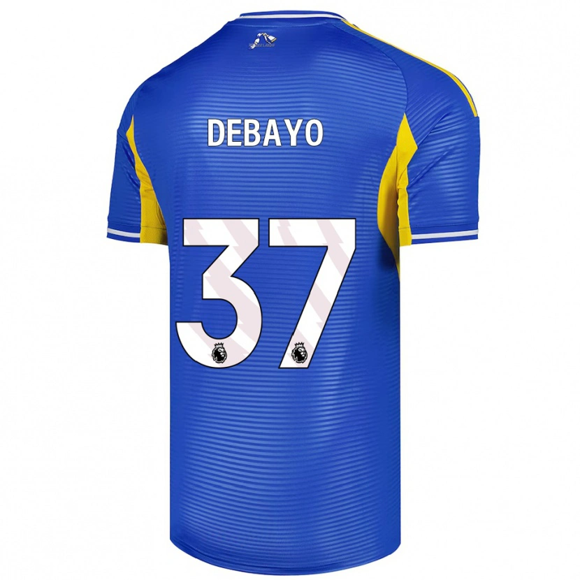 DanxenメンズJames Debayo#37ブルー イエローアウェイシャツ2025/26ジャージーユニフォーム