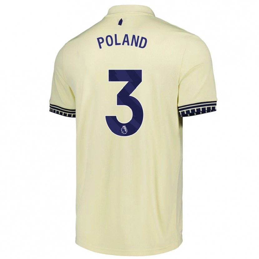 DanxenメンズLouis Poland#3オフホワイト ブラックアウェイシャツ2025/26ジャージーユニフォーム