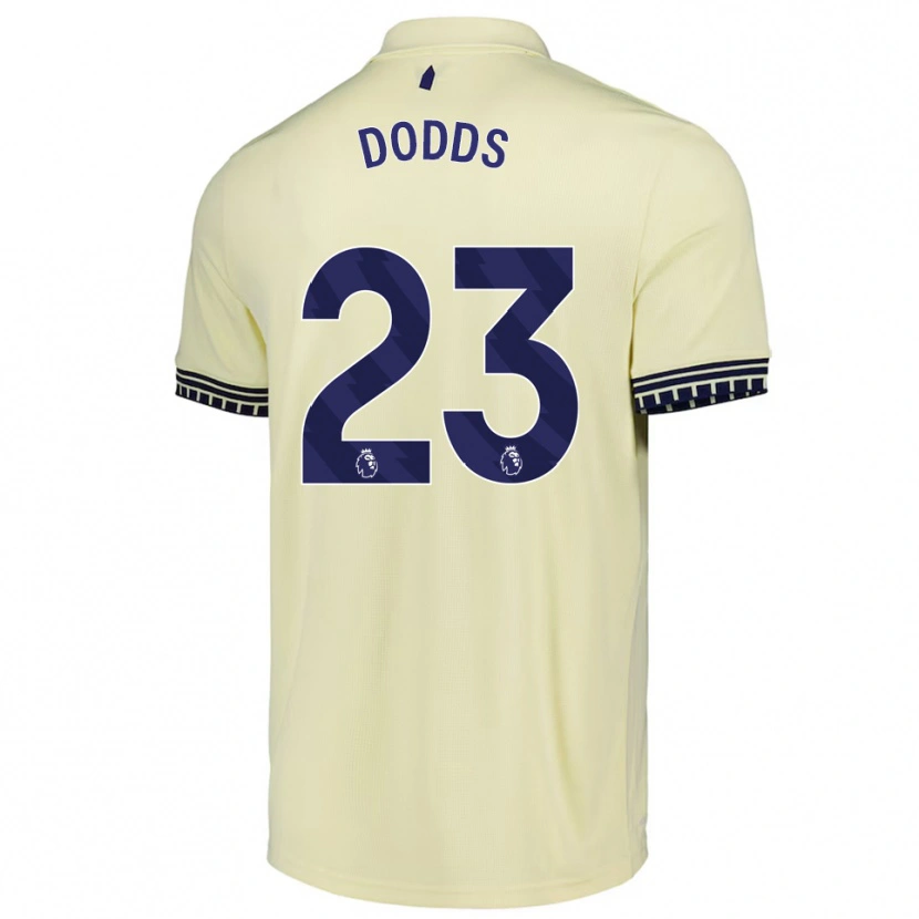 DanxenメンズJohn Dodds#23オフホワイト ブラックアウェイシャツ2025/26ジャージーユニフォーム