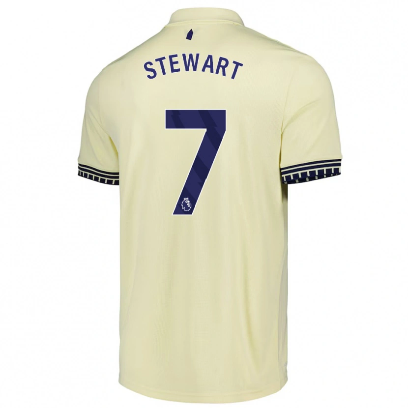 DanxenメンズCharlie Stewart#7オフホワイト ブラックアウェイシャツ2025/26ジャージーユニフォーム