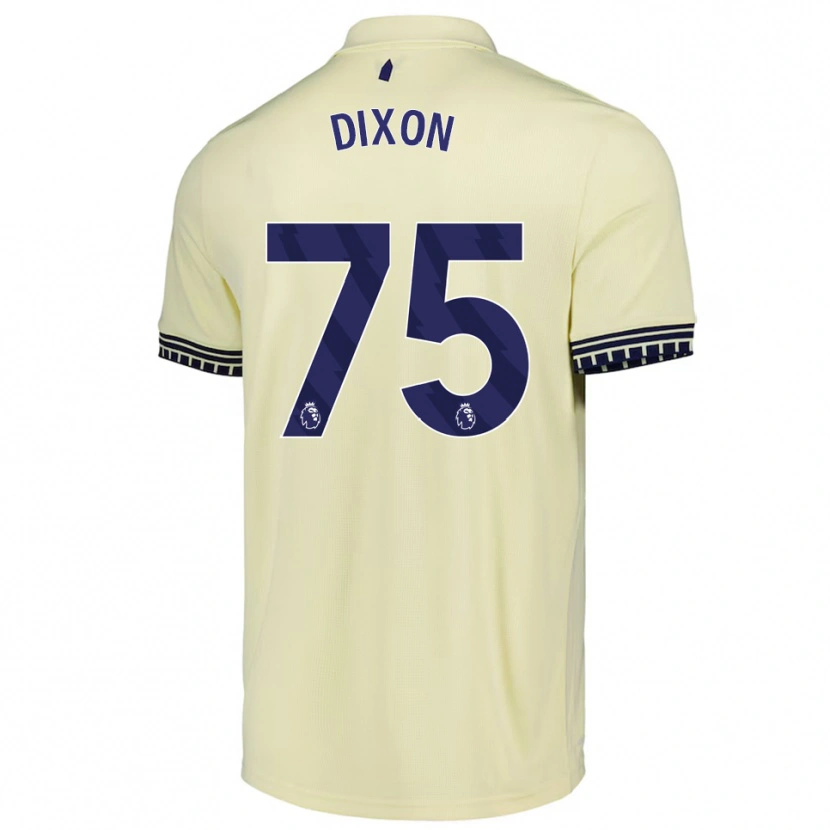 Danxenメンズローマンディクソン#75オフホワイト ブラックアウェイシャツ2025/26ジャージーユニフォーム