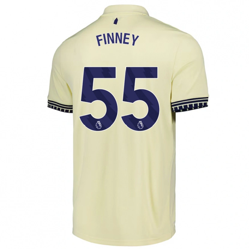 Danxenメンズジョージ・フィニー#55オフホワイト ブラックアウェイシャツ2025/26ジャージーユニフォーム