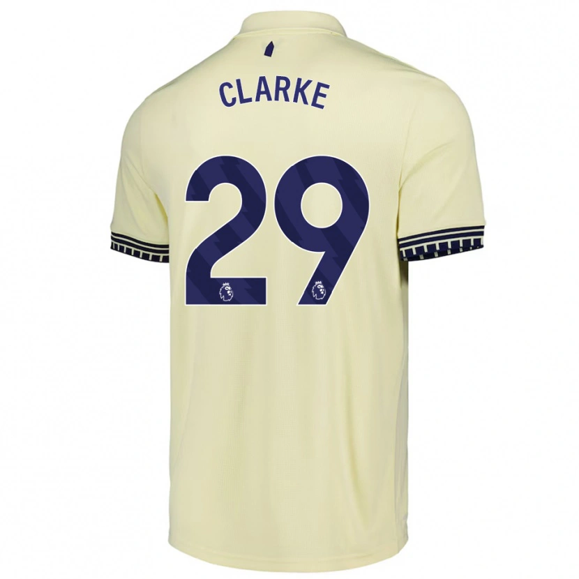 DanxenメンズAbbey Clarke#29オフホワイト ブラックアウェイシャツ2025/26ジャージーユニフォーム