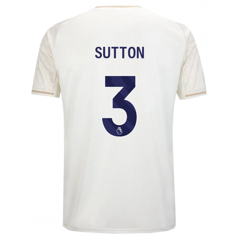 DanxenメンズSpencer Sutton#3オフホワイト ブラックアウェイシャツ2025/26ジャージーユニフォーム