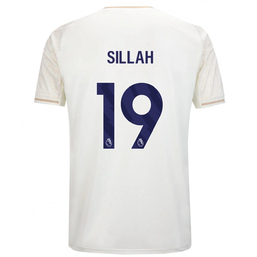 DanxenメンズLamin Sillah#19オフホワイト ブラックアウェイシャツ2025/26ジャージーユニフォーム