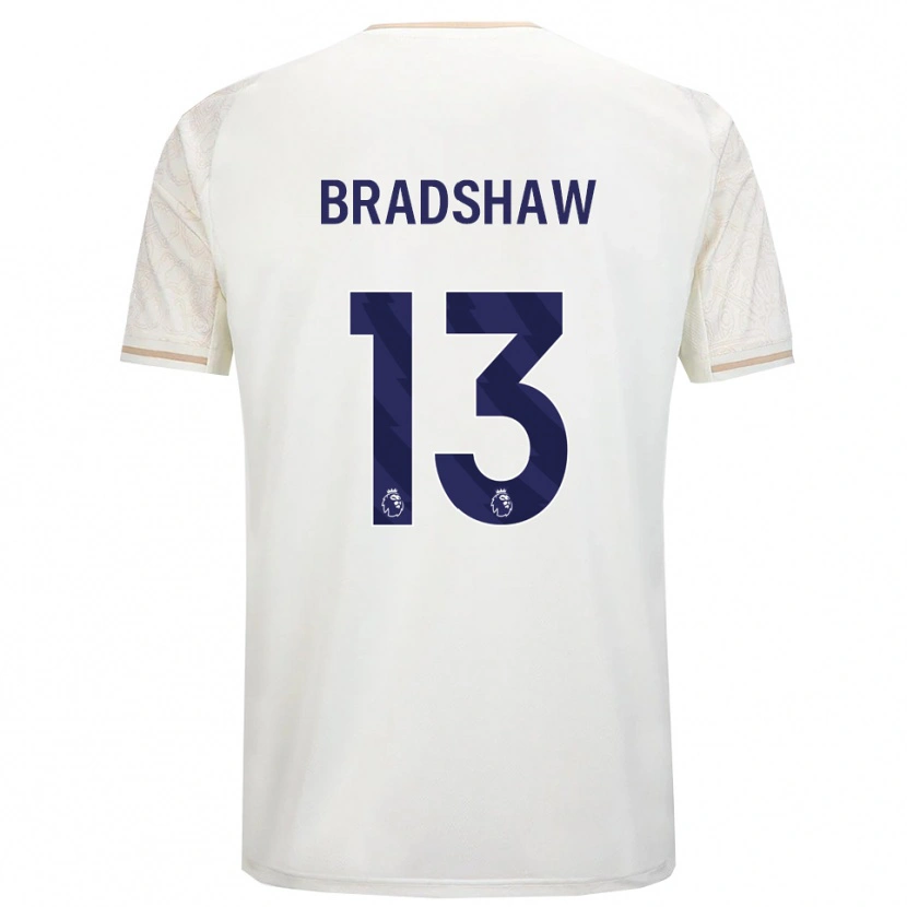 DanxenメンズKanye Bradshaw#13オフホワイト ブラックアウェイシャツ2025/26ジャージーユニフォーム