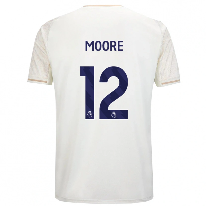 DanxenメンズDaniel Moore#12オフホワイト ブラックアウェイシャツ2025/26ジャージーユニフォーム