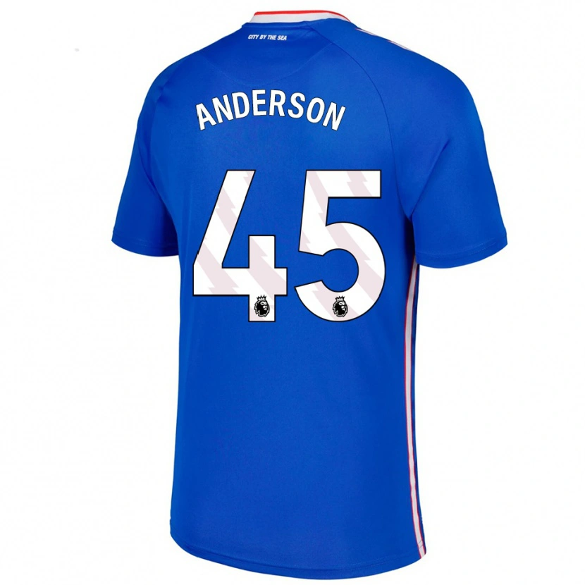 DanxenメンズJoe Anderson#45ブルー ホワイトアウェイシャツ2025/26ジャージーユニフォーム