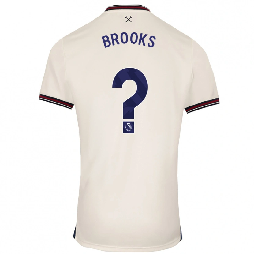 DanxenメンズConnor Brooks#0オフホワイトアウェイシャツ2025/26ジャージーユニフォーム