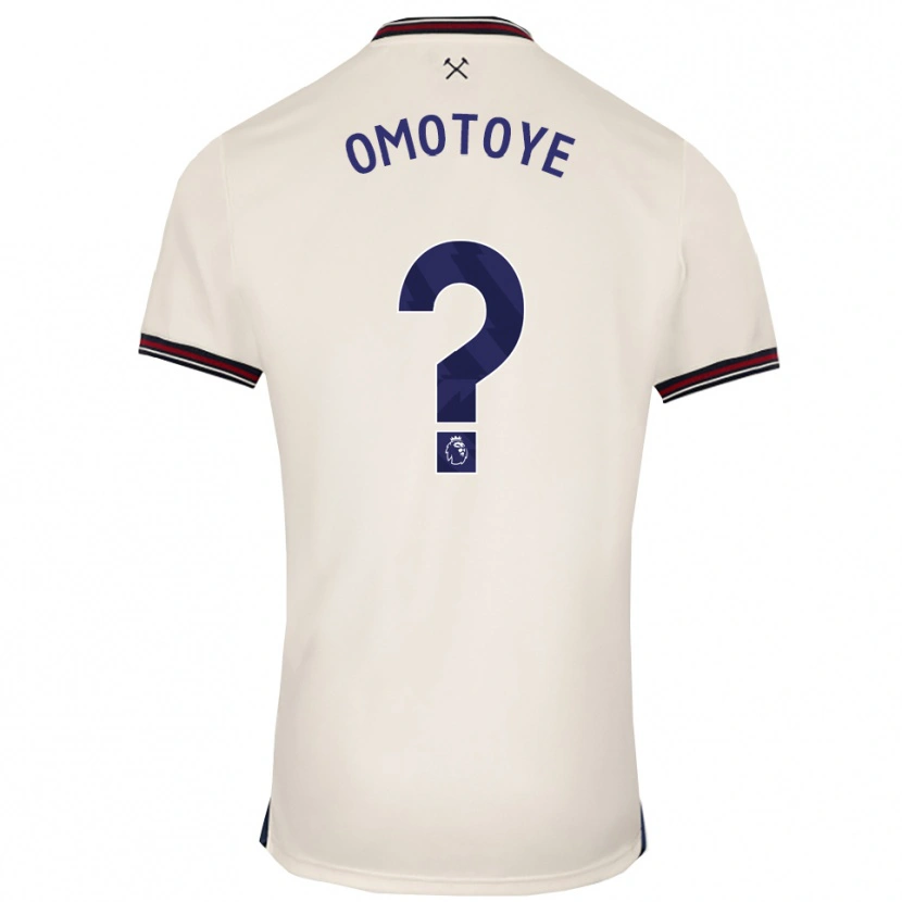DanxenメンズTyrone Omotoye#0オフホワイトアウェイシャツ2025/26ジャージーユニフォーム