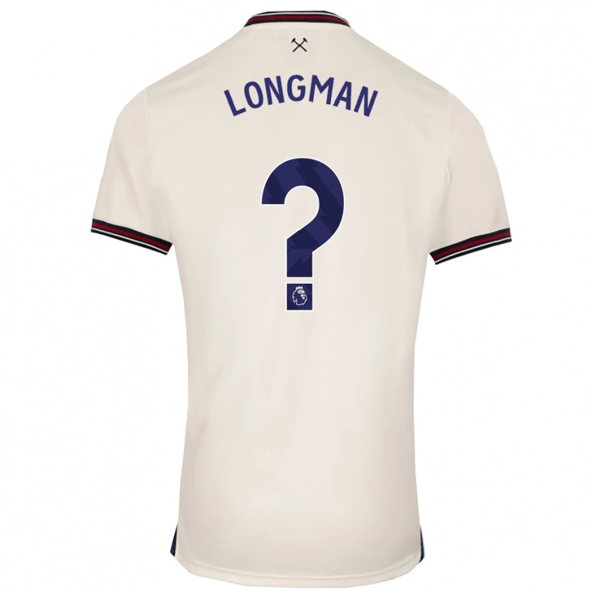 DanxenメンズJude Longman#0オフホワイトアウェイシャツ2025/26ジャージーユニフォーム