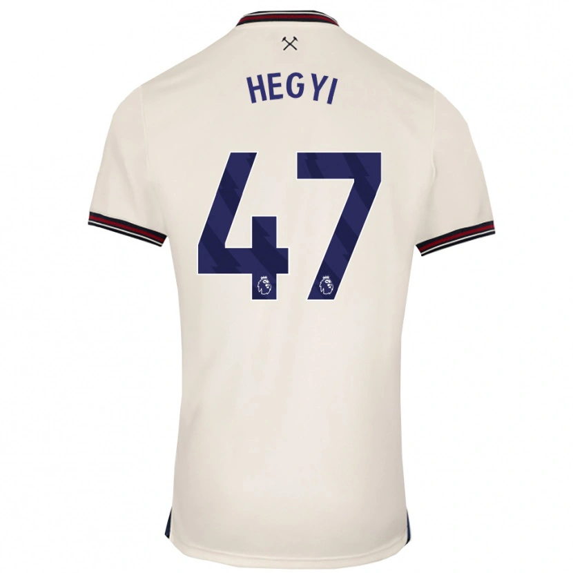 DanxenメンズKrisztián Hegyi#47オフホワイトアウェイシャツ2025/26ジャージーユニフォーム