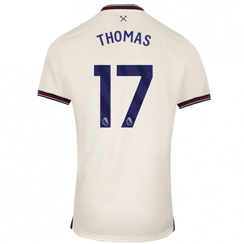 DanxenメンズIsaac Thomas#17オフホワイトアウェイシャツ2025/26ジャージーユニフォーム