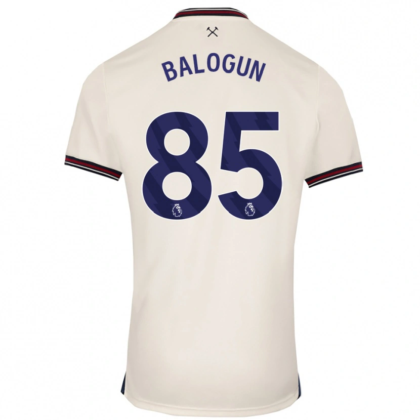 DanxenメンズMajid Balogun#85オフホワイトアウェイシャツ2025/26ジャージーユニフォーム