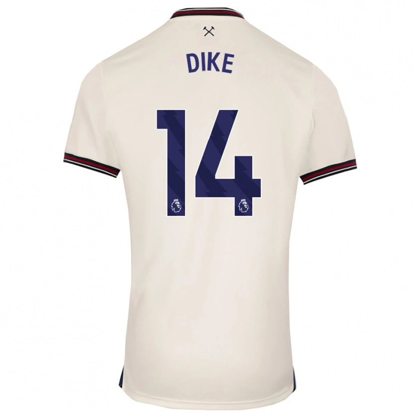 DanxenメンズLewis Dike#14オフホワイトアウェイシャツ2025/26ジャージーユニフォーム