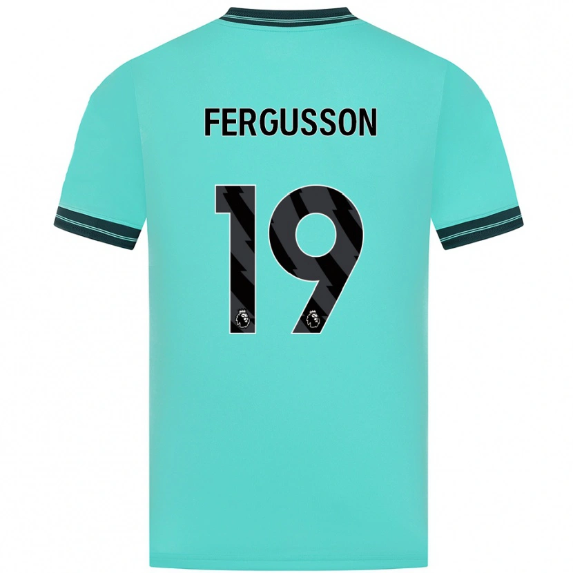 DanxenメンズLiv Fergusson#19スカイブルー グリーンアウェイシャツ2025/26ジャージーユニフォーム