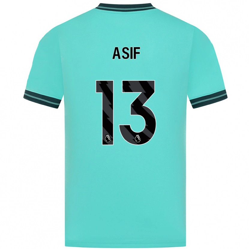 DanxenメンズDaston Asif#13スカイブルー グリーンアウェイシャツ2025/26ジャージーユニフォーム